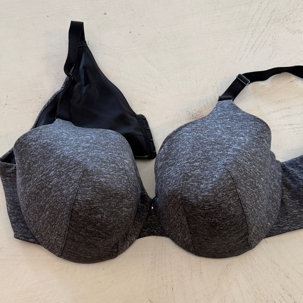 Women’s Cacique Seamless Molded Cup Bra - Charcoal Gray 46C 3/$40